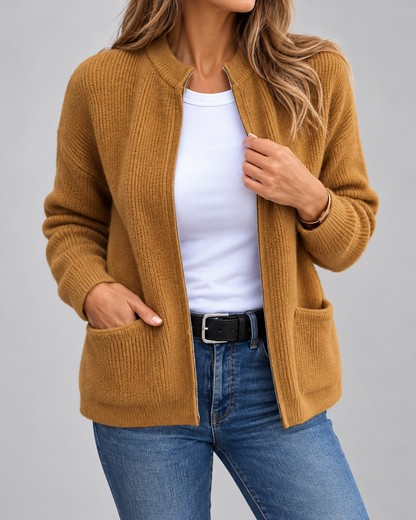 Merel™ | Warm Gebreid Vest met Zakken