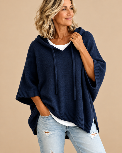 Elin™ | Zachte Hooded Poncho