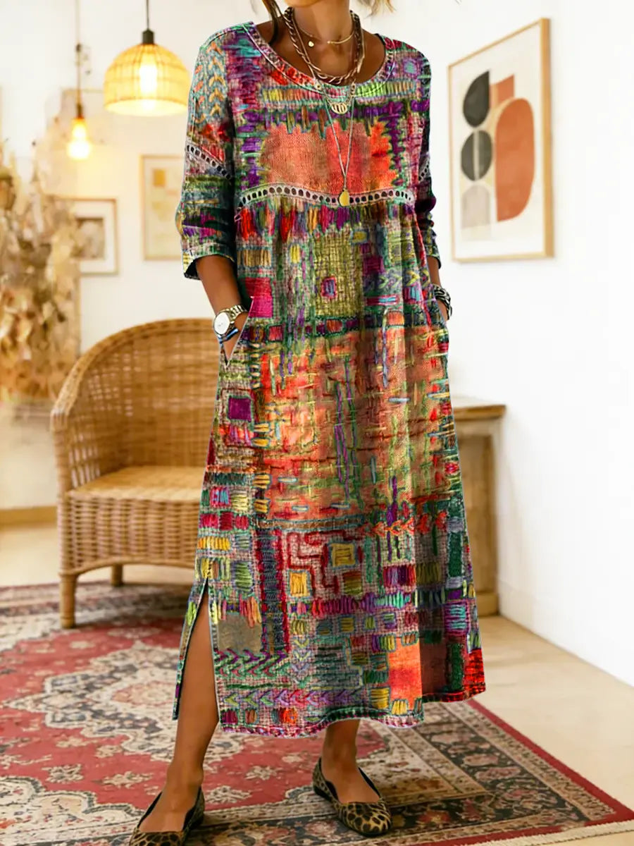 Nessa™ | Stijlvolle Print Jurk