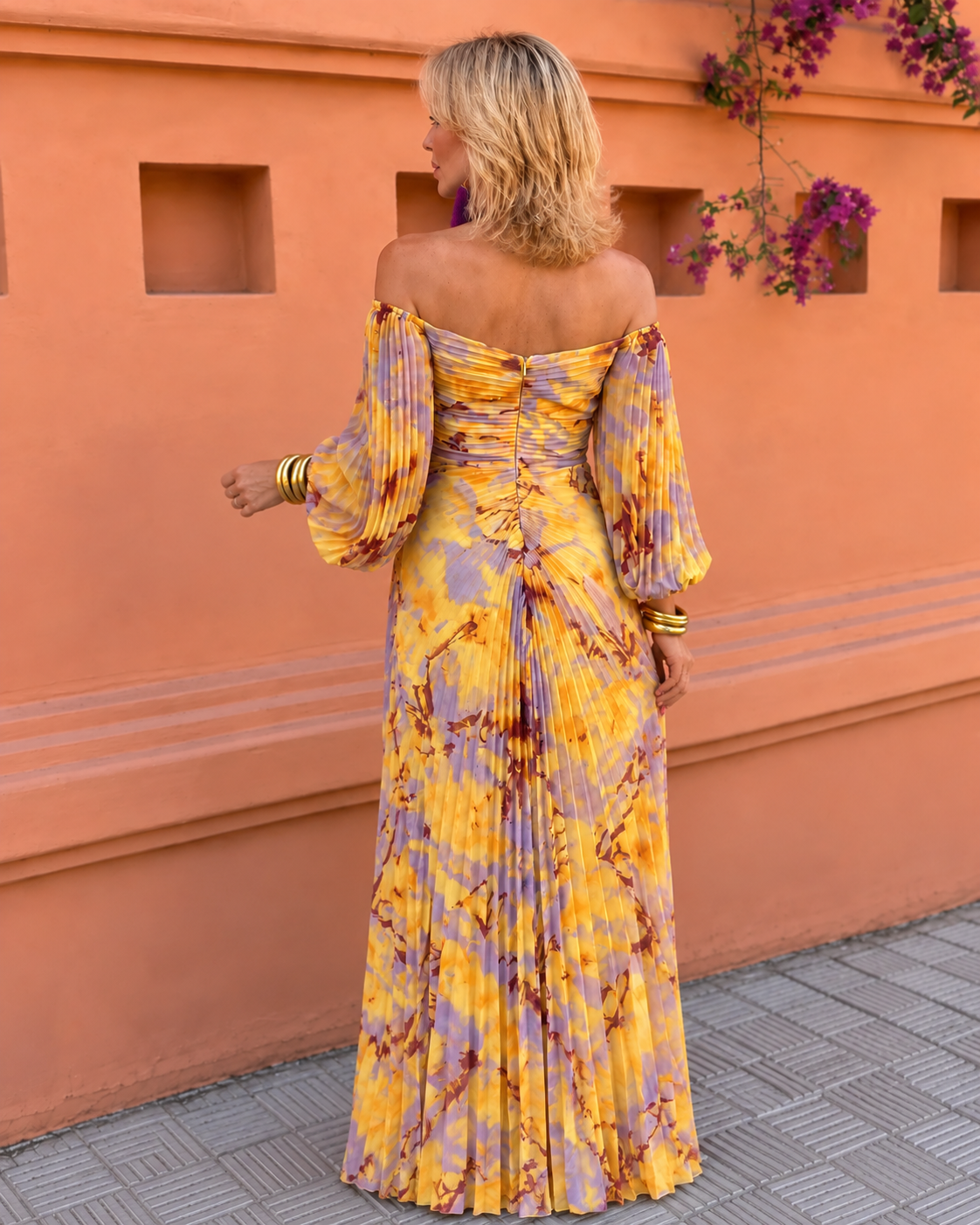 Lora™ | Gebloemde Buikcamouflerende Maxi Jurk