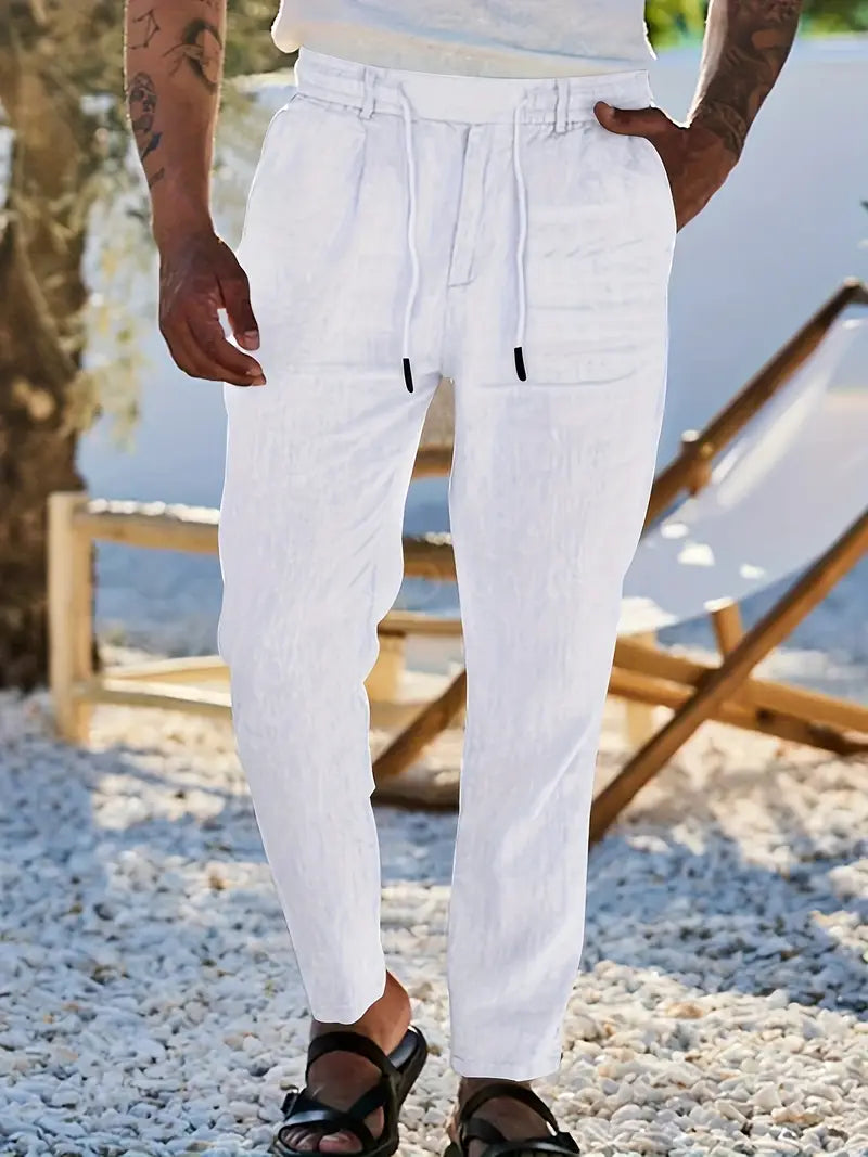 Rens™ | Casual Broek Met Koord