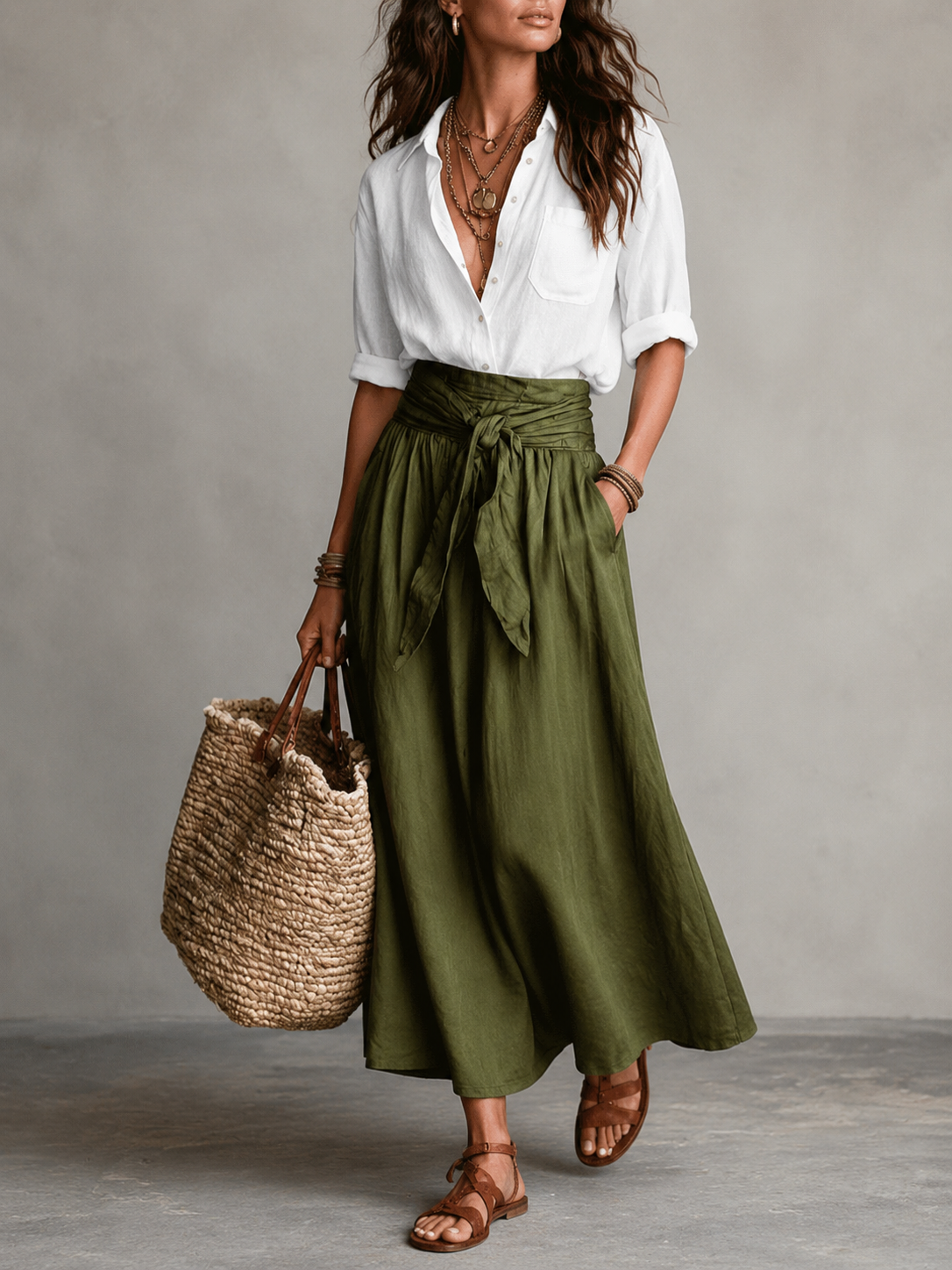 Liora™ | Elegante Blouse En Rok Set