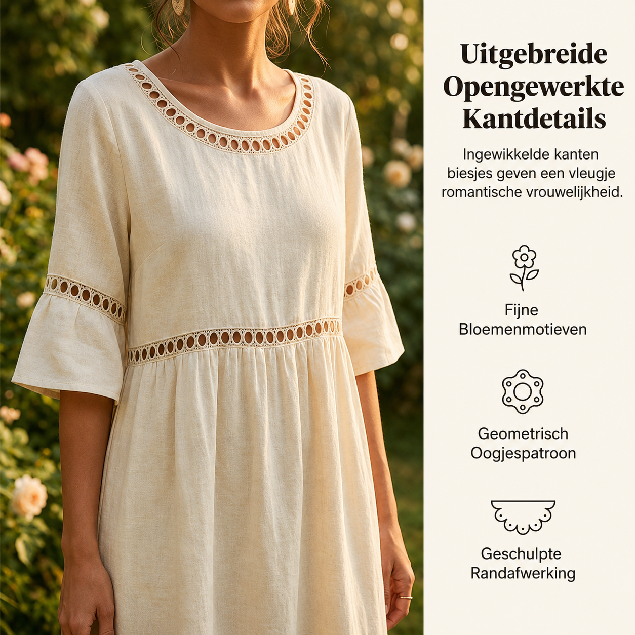 Amara™ | Elegante Buikcamouflerende Midi Jurk