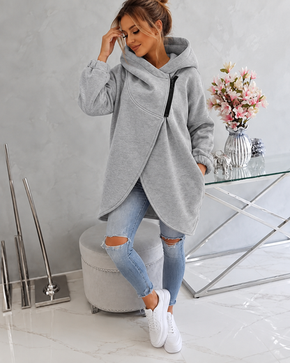 Tina™ | Comfortabel Vest met Capuchon en Rits