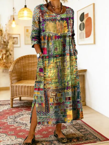 Nessa™ | Stijlvolle Print Jurk