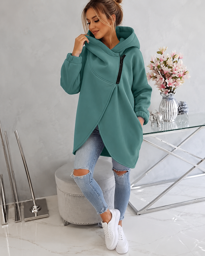 Tina™ | Comfortabel Vest met Capuchon en Rits
