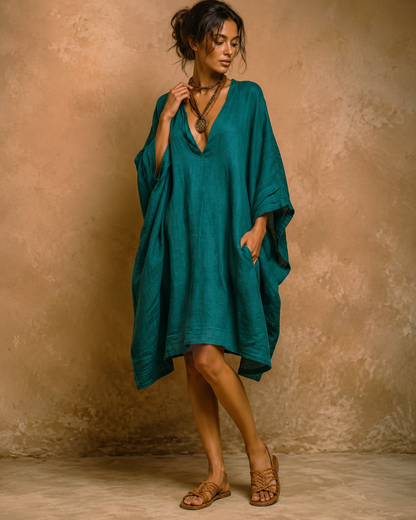 Cassienne™ | Oversized Linnen Jurk