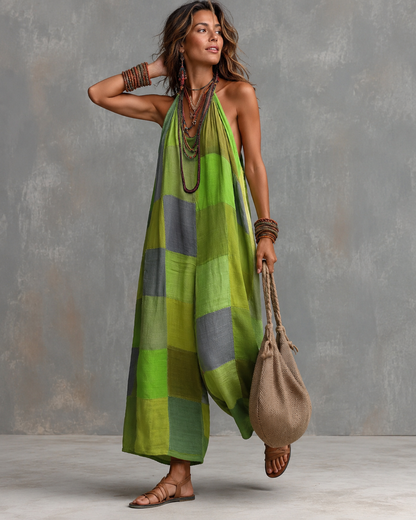 Elora™ | Bohemian Patchwork Jumpsuit