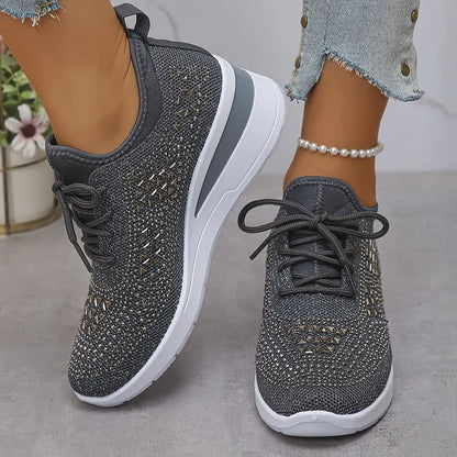 Judith™ | Orthopedische Sleehak Sneakers met Strass 9