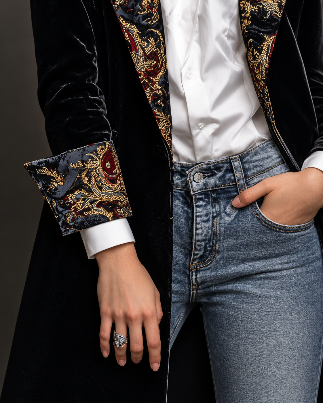 Ada™ | Elegante Blazer met Barokprint