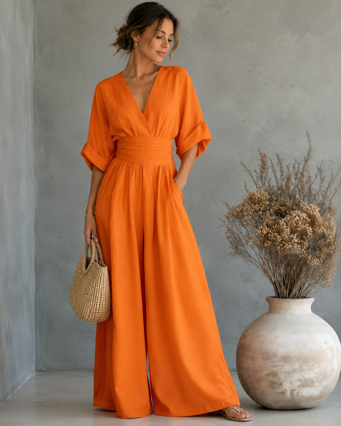 Noémie™ | Elegante Wikkel Jumpsuit