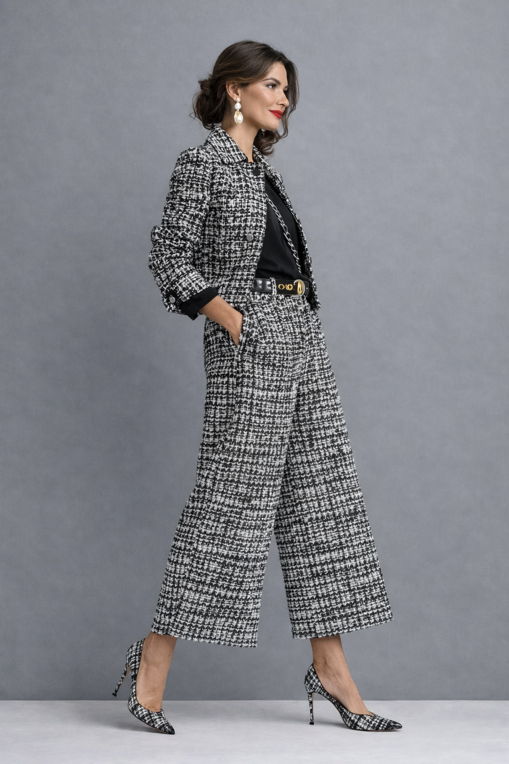 Zyra™ | Elegante Tweedelige Tweed Set 4