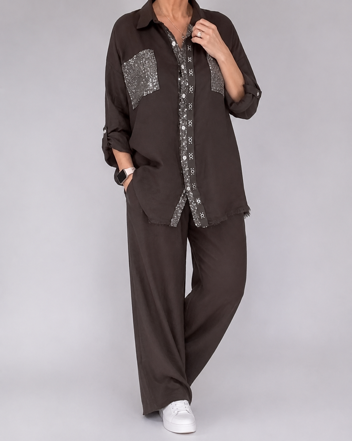 Estelle™ | Elegante Tweedelige Set met Glitter