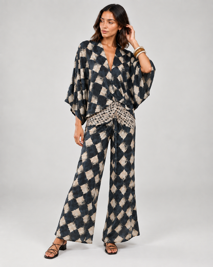 Renske™ | Elegante Set Met Print