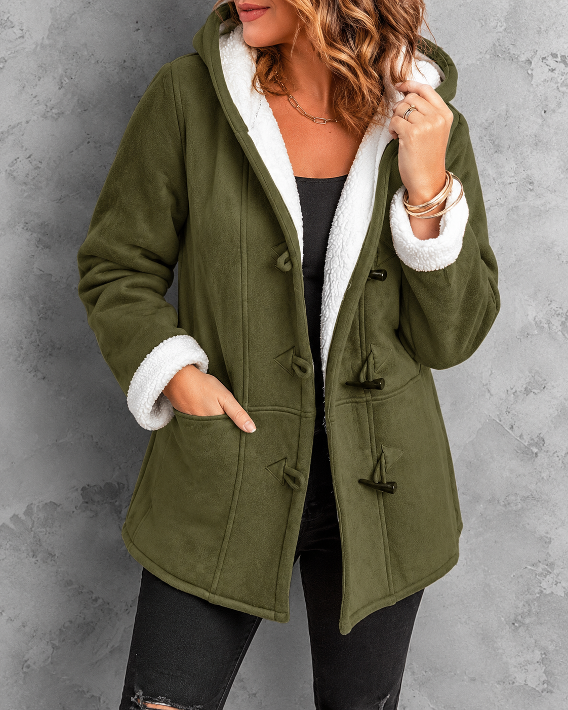 Nora™ | Comfortabele Jas met Capuchon en Zachte Voering