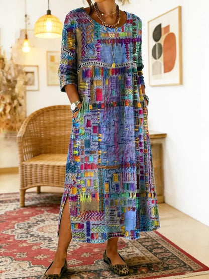 Nessa™ | Stijlvolle Print Jurk