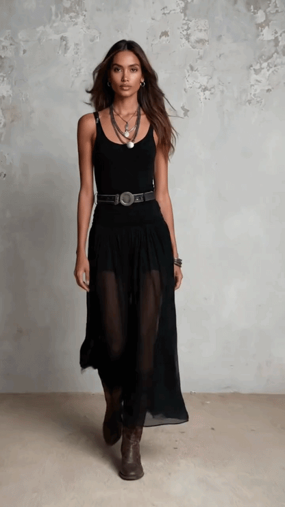 Feline™ | Stijlvolle Transparante Rok Set