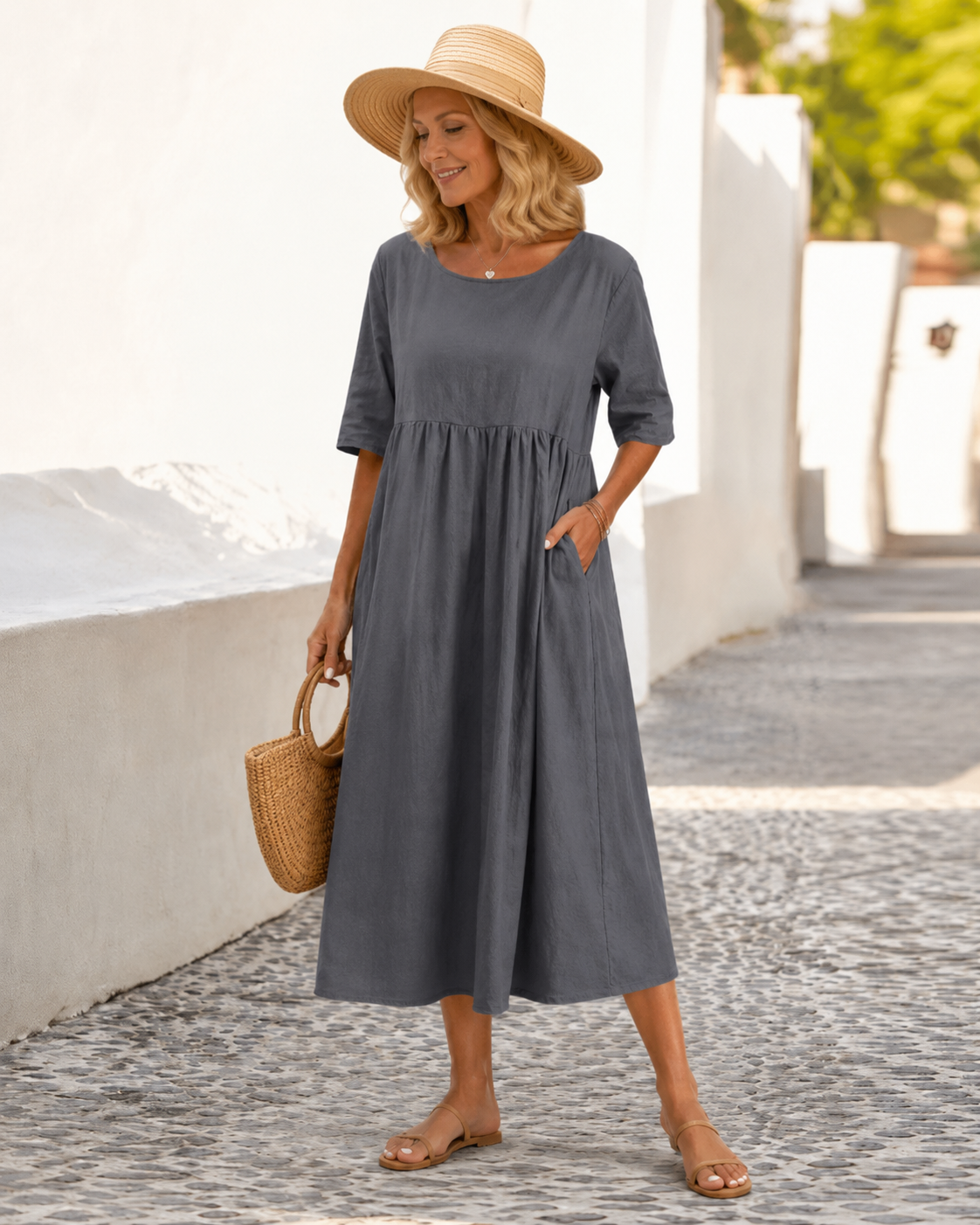 Lina™ | Buikcamouflerende Comfort Jurk
