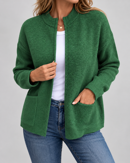 Merel™ | Warm Gebreid Vest met Zakken