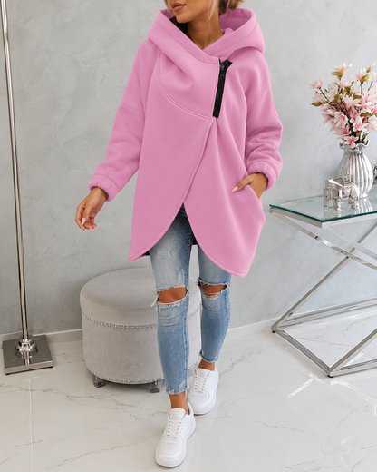 Tina™ | Comfortabel Vest met Capuchon en Rits