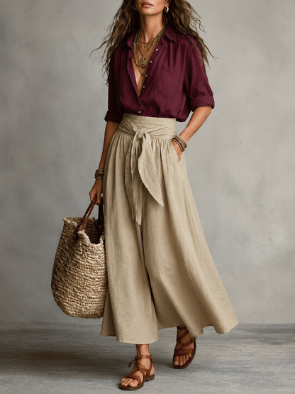 Liora™ | Elegante Blouse En Rok Set