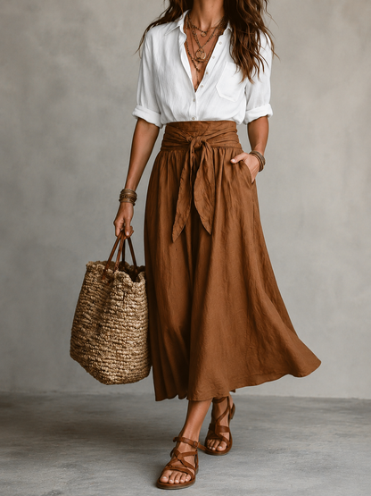Liora™ | Elegante Blouse En Rok Set