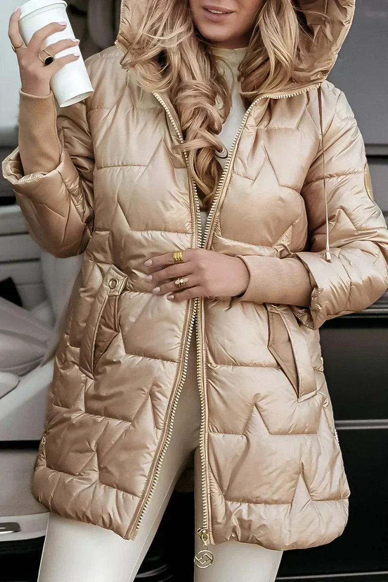 Mika™ | Warme Gewatteerde Winterjas met Capuchon 3