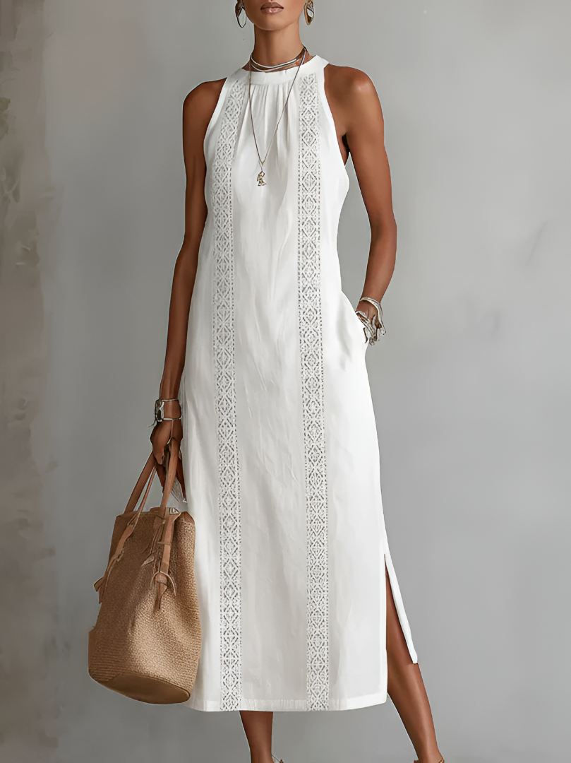 Sanne™ | Elegante Kant Detail Midi Jurk