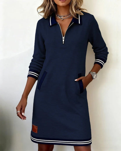 Sylvia™ | Chic Langemouw Katoenen Jurk