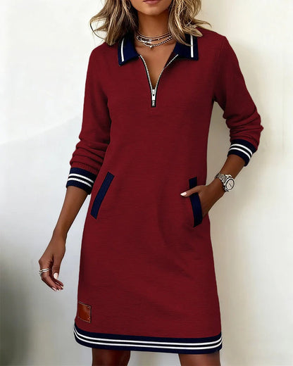 Sylvia™ | Chic Langemouw Katoenen Jurk