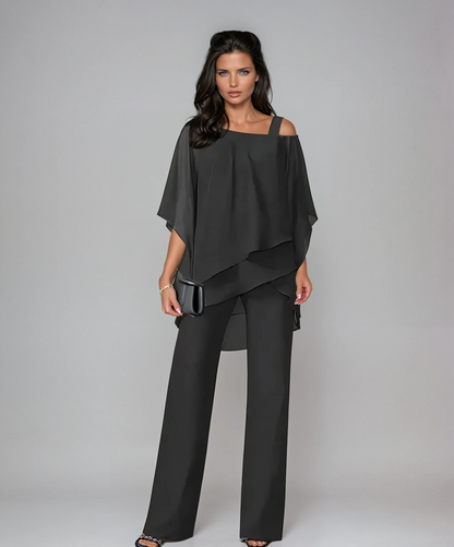 Elize™ | Elegante Tweedelige Set Met Wijde Broek 2