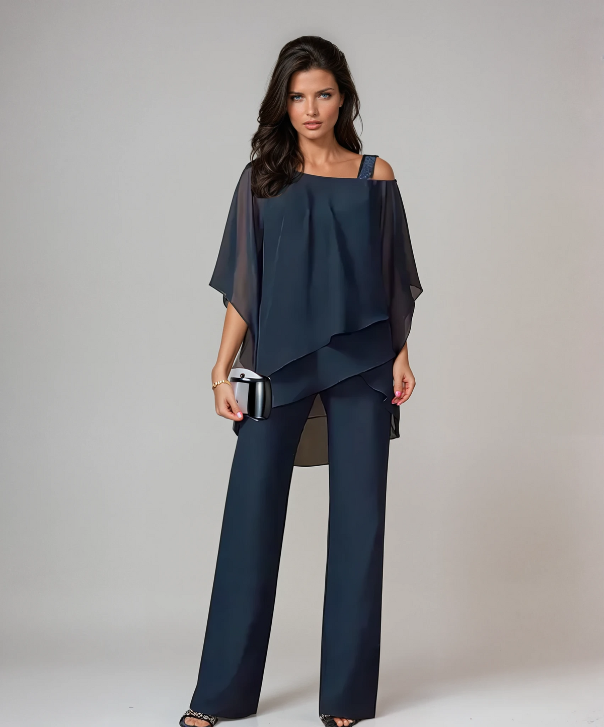 Elize™ | Elegante Tweedelige Set Met Wijde Broek 4