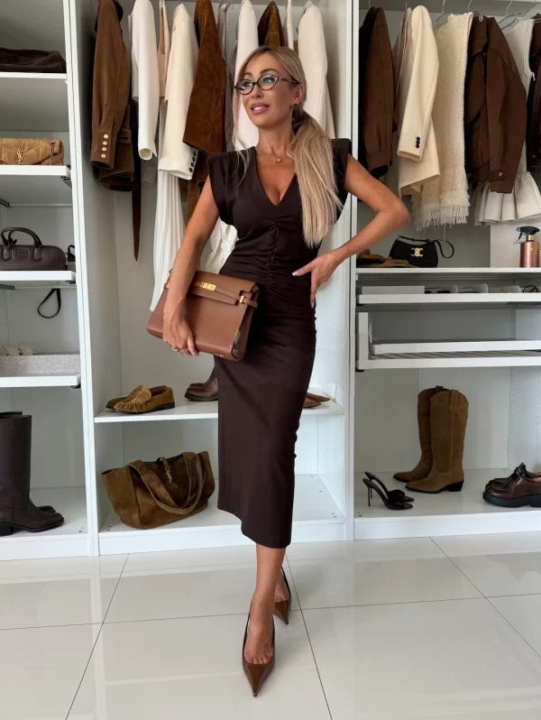 Chantal™ | Elegante Midi Jurk