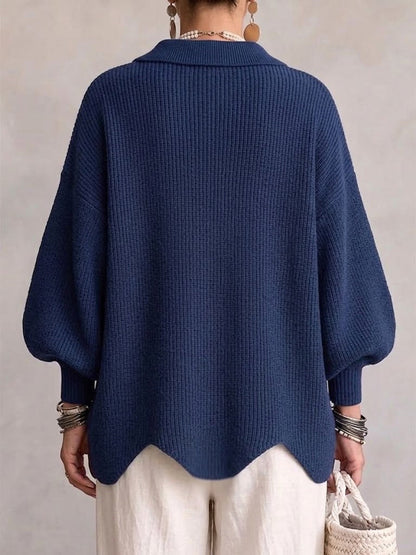 Annette™ | Elegante Oversized Vest met Grote Gouden Knopen 2