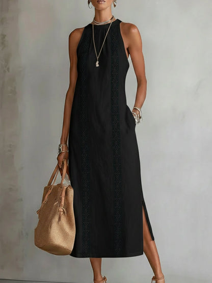Sanne™ | Elegante Kant Detail Midi Jurk