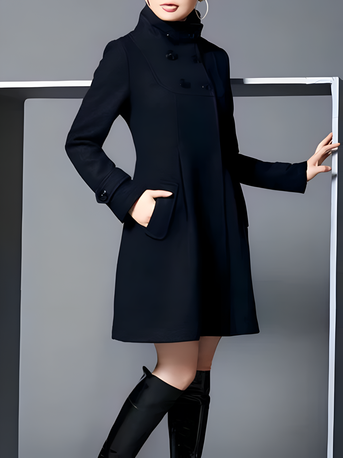 Solveig™ | Elegante damesjas met capuchon 9