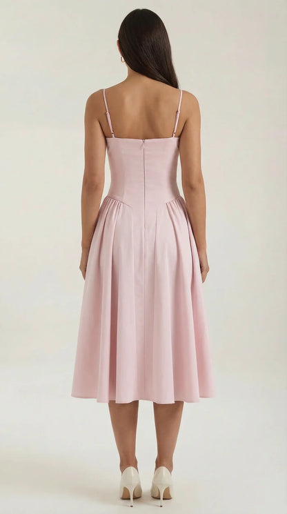 Mila™ | Elegante Midi Jurk Met Bandjes