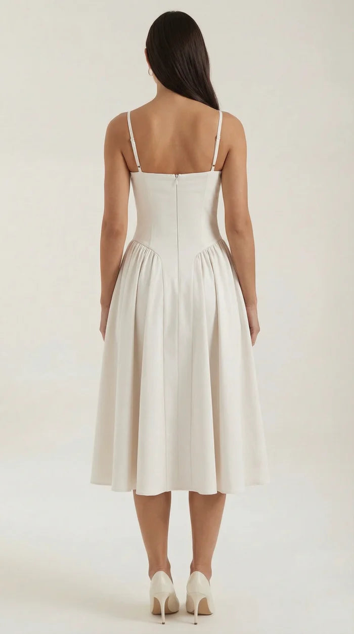 Mila™ | Elegante Midi Jurk Met Bandjes