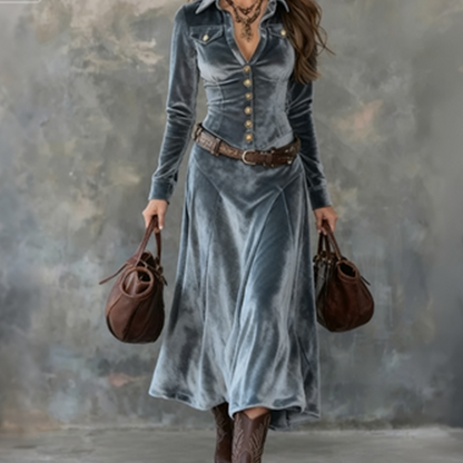 Vena™ | Moderne Flowy Maxi Jurk