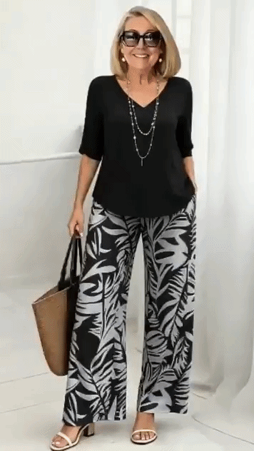 Marielle™ | Elegante Set Met Bladprint