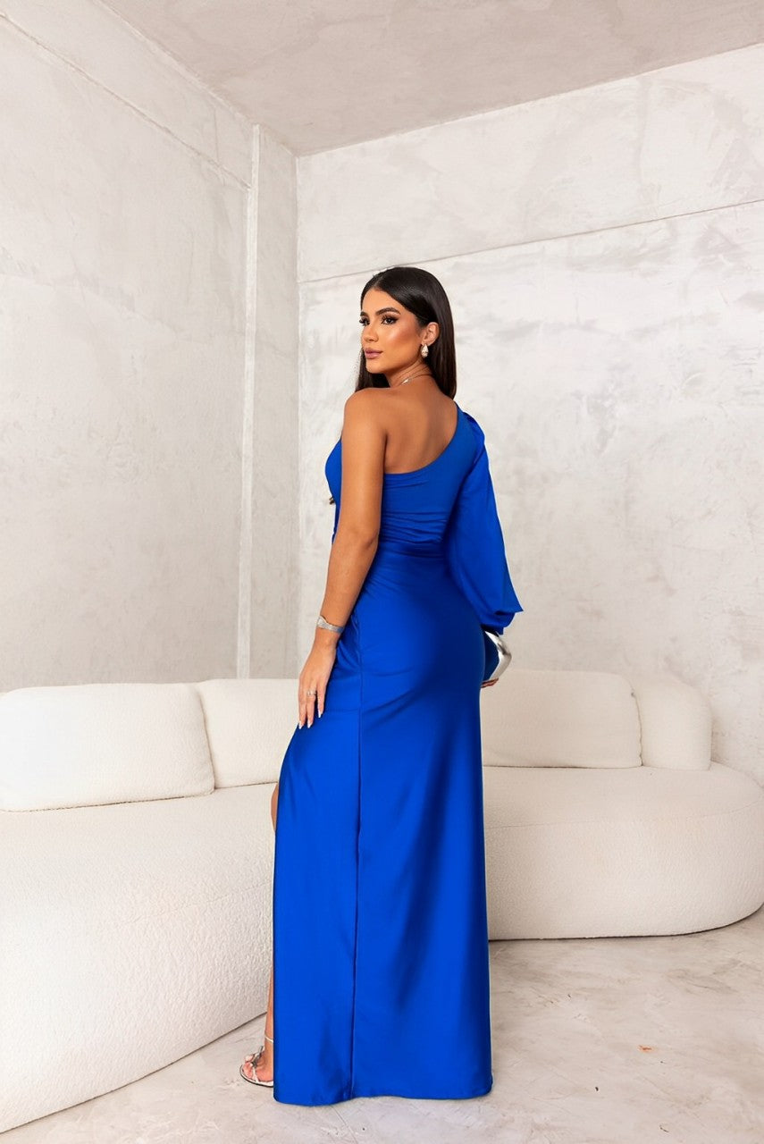 Vina™ | Stijlvolle Gedrapeerde Midi Jurk
